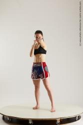 Woman MMA Fighting Poses Ronda